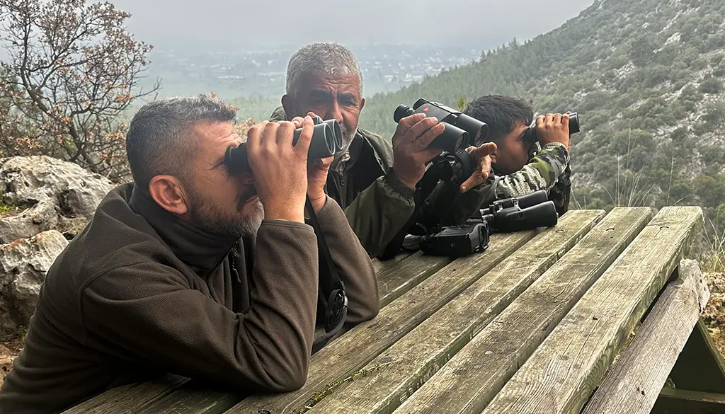 Obserwacja zwierząt przed polowaniem w Turcji